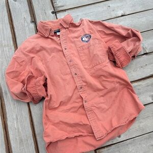 Vintage Orange Nantucket Figawi 1999 Button-Up Shirt